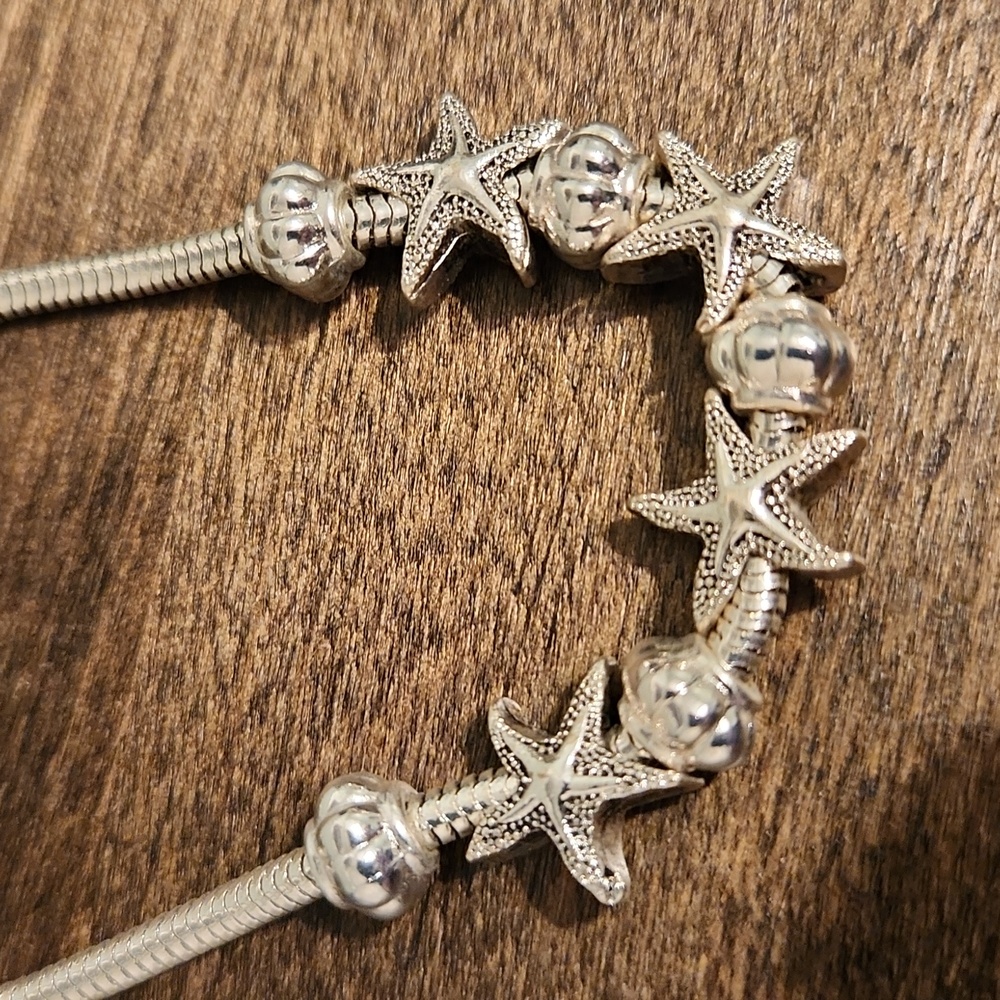 Nautical Theme Shell And Starfish Bracelet - image 4